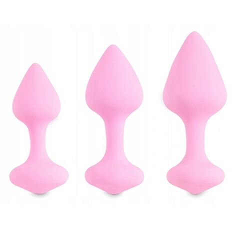 Набор анальных плагов FeelzToys Bibi Butt Plug Set, розовый