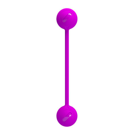 Вагинальные шарики PrettyLove Kegel Ball III, фиолетовые