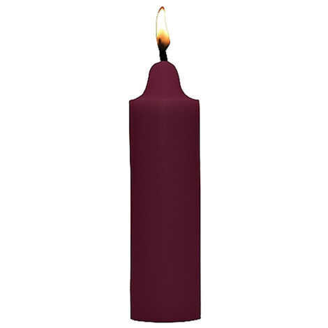 Восковая BDSM-свеча с ароматом розы Wax Play, бордовая