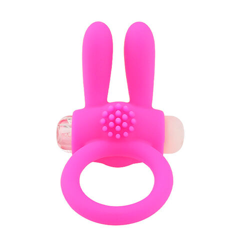 Эрекционное кольцо VULGAR на пенис с вибрацией Rabbit Cockring, розовое