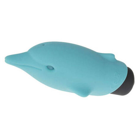 Минивибратор в форме дельфина Lastic Pocket Dolphin, бирюзовый