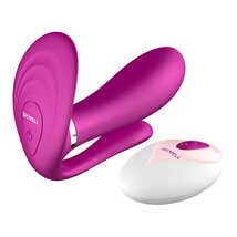 Анально-вагинальный вибратор для скрытого ношения Secwell с пультом, фиолетовый