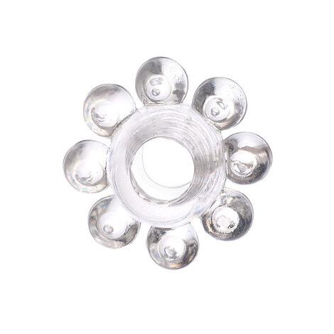 Прозрачное эрекционное кольцо на пенис