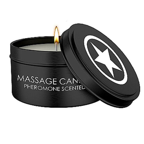 Массажная свеча с феромонами  Massage Candle Pheremone Scented, черная