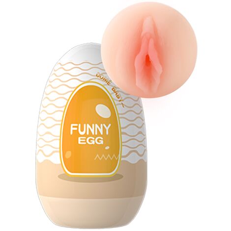 Мастурбатор-яйцо Fanny Egg (вагина), оранжевый