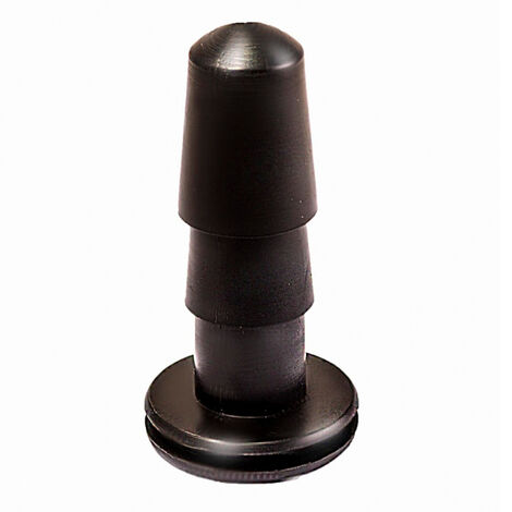 Коннектор для страпона со штырьком-елочкой Lovetoy 7,5 х 2,5 см., черный