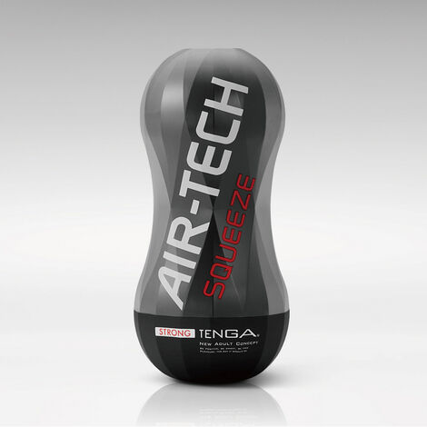 Многоразовый мастурбатор с вакуумным эффектом Tenga Air-Tech Squeeze  Strong, черный
