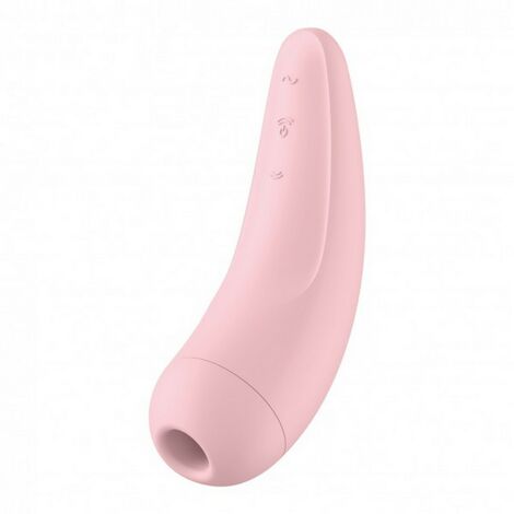 Вакуумно-волновой стимулятор Satisfyer Curvy 2+ с управлением через смартфон, розовый