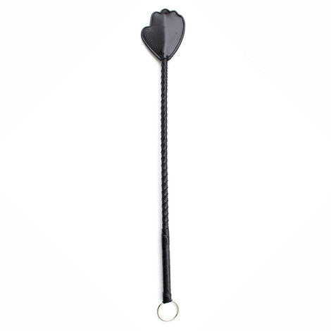 Стек с хлопалкой в виде ладони и металлическим кольцом, 68 см, черный