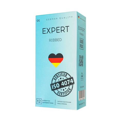 Презервативы EXPERT Ribbed Germany 12шт. (ребристые)
