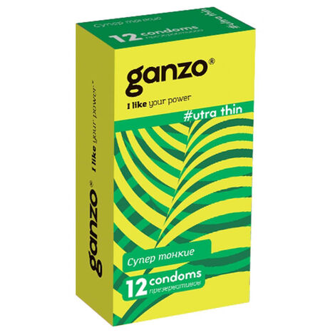Презервативы Ganzo Ultra Thin №12 ультратонкие