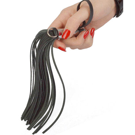 Флогер кистевой многохвостый на металлической рукоятке Sitabella, черный