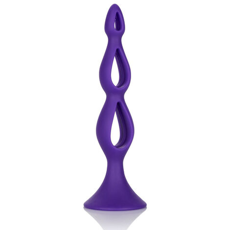 Анальная елочка Booty Call Silicone Triple Probe, фиолетовая
