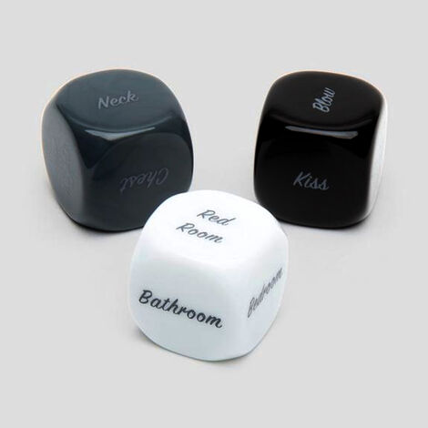 Игральные кубики для пар Play Nice Shades-of-Grey, черно-белые