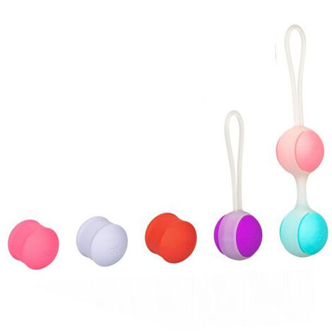 Набор вагинальных шариков Кегеля со сменным грузом  She-Ology, разноцветный