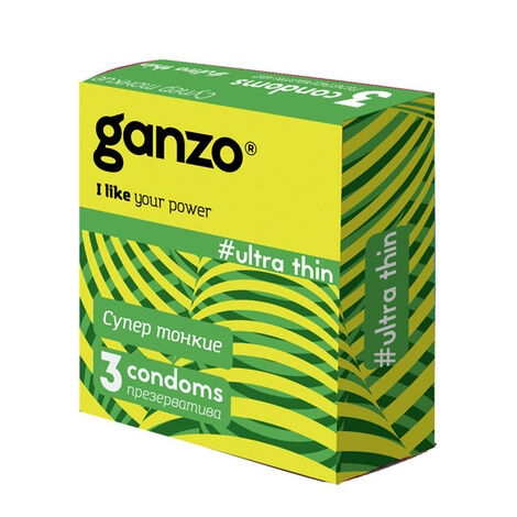 Презервативы Ganzo Ultra Thin №3 Ультратонкие