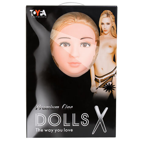 Кукла надувная Блондинка с реалистичной головой, руками, ногами и грудью