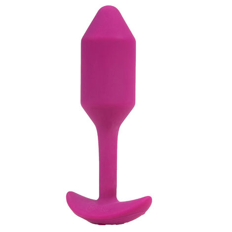 Пробка для ношения с вибрацией B-Vibe Vibrating Snug Plug 2, розовая