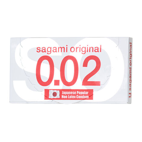 Презервативы тонкие полиуретановые Sagami Original 0.02, 2 штуки