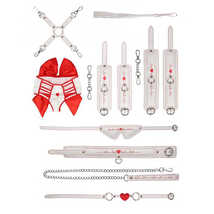 Ролевой BDSM-комплект медсестры Nurse Pleasure Kit, красно-белый