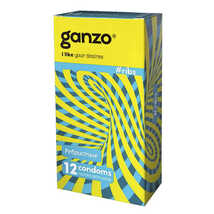 Презервативы Ganzo Ribs №12 Ребристые с согревающей смазкой