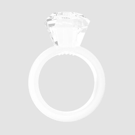 Кольцо - перстень Diamond Cock Ring, прозрачное
