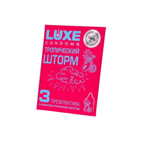 Презервативы Luxe Конверт, Тропический шторм, 3 шт