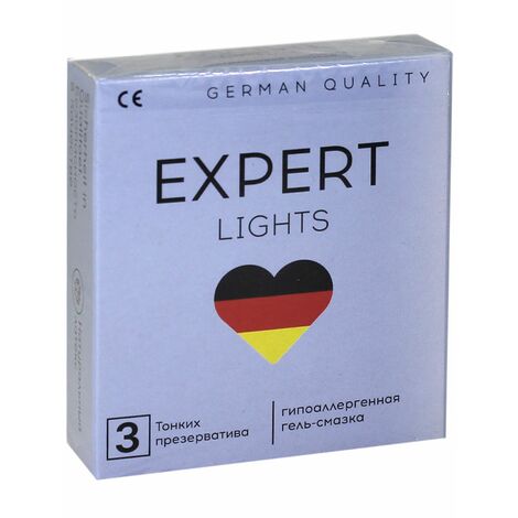 Презервативы Expert Light ультратонкие, 3 шт.