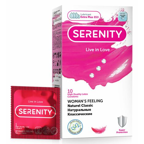 Serenity WOMAN’S FEELING 10 шт. Классические Натуральные Презервативы