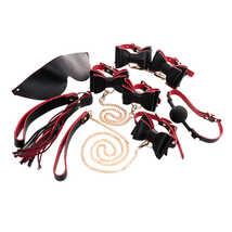 Бондажный набор Toyfa Theatre Bow-tie, PU-кожа, черный