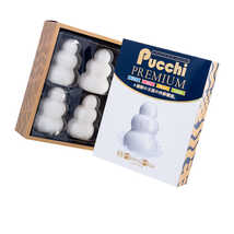 Набор  нереалистичных мастурбаторов,Pucchi  Premium, MensMax, TPE, белый, 6,5 см