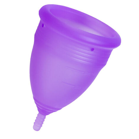 Гигиеническая менструальная чаша Eromantica, силикон, фиолетовый, L