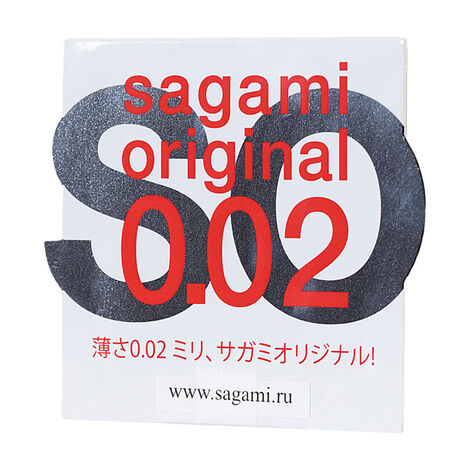 Полиуретановый презерватив Sagami Original 002 0,02 мм. -  1 шт.