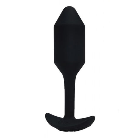 Пробка для ношения с вибрацией B-Vibe Vibrating Snug Plug 2, черная