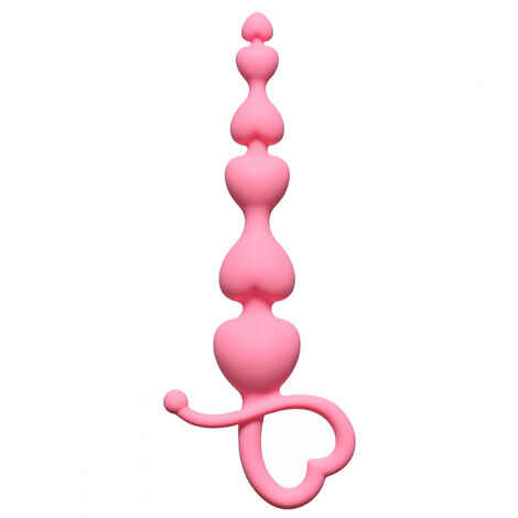 Анальная цепочка Begginers Beads, розовая