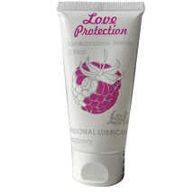 Любрикант на водной основе Lola Games Love Protection Raspberry - 50 мл.