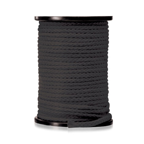 Веревка для связывания 61 м Bondage Rope Black, черная