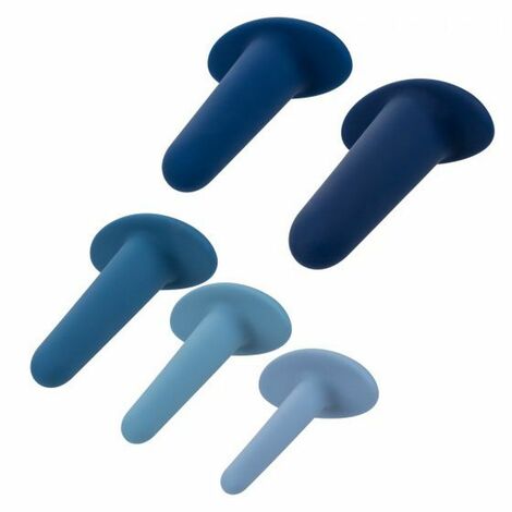 Набор анальных расширителей They-Ology 5-Piece Wearable Anal Training Set, синий