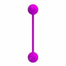 Вагинальные шарики со смещенным центром тяжести PrettyLove Kegel Ball III, фиолетовые