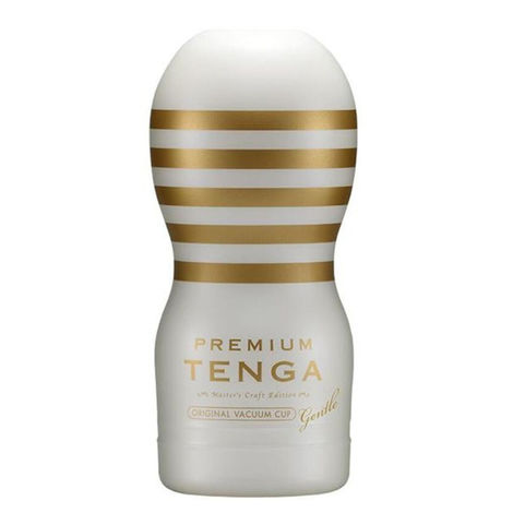 Мастурбатор Tenga  Premium Original Vacuum CUP Gentle, золотисто-белый