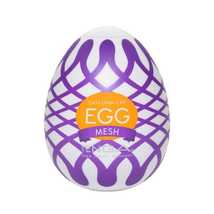 Мастурбатор в форме яйца Tenga Wonder Mesh, бело-фиолетовый