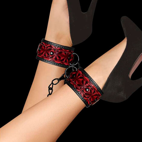 Наножники (оковы, фиксаторы) Luxury Ankle Cuffs, бордовые