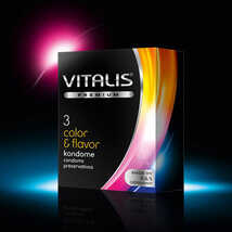 Презервативы VITALIS Premium №3 Color & Flavor, цветные ароматизированные