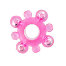 Кольцо с бусинами Super Ring, розовое
