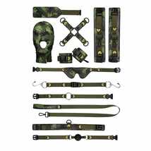 Ролевой BDSM-комплект стилизованный под военную форму Army Bondage Kit, зеленый