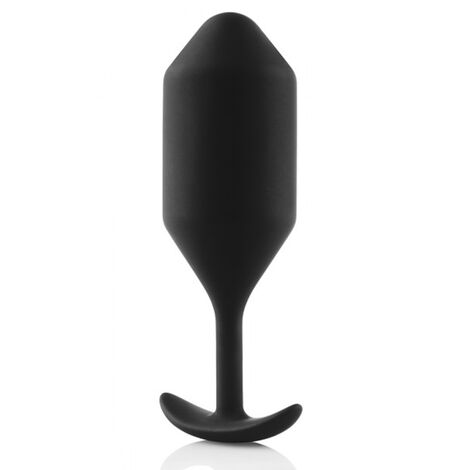 Профессиональная пробка для ношения B-vibe Snug Plug 4, черная