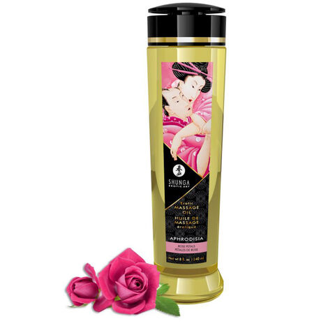 Масло массажное Shunga Erotic Massage Oil Роза - 240 мл.