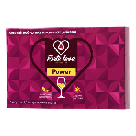 Капли для женщин Forte Love Power, 7 ампул по 2,5 мл
