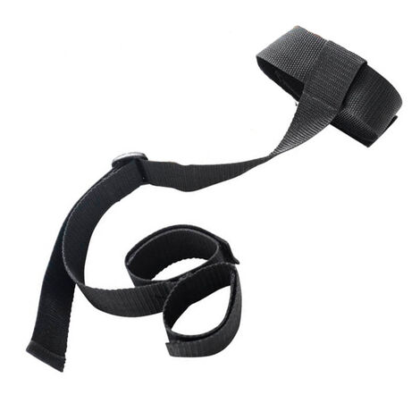Ошейник с наручниками для игр БДСМ 53 см., черный