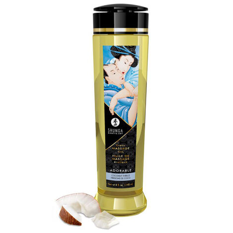 Масло массажное Shunga Erotic Massage Oil Кокосовое Волнение - 240 мл.